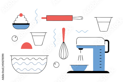 set of kitchen tools