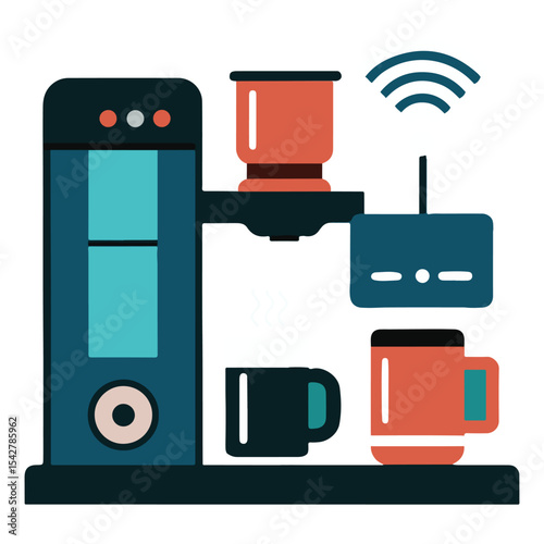 Smart Coffee Maker Automated Brewing with Wireless Control