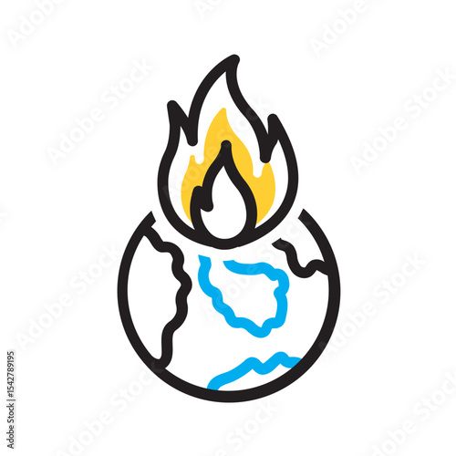 Vector multi color icon for Chaos