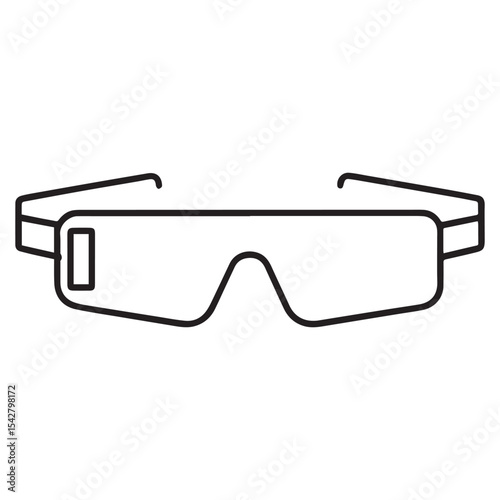 glasses isolated on white background