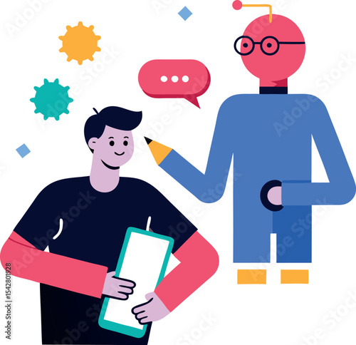 AI Powered Writing Assistant Helping User With Ideas