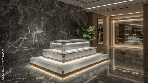Marble Display Stage - Premium Modern Podium for Luxury Goods