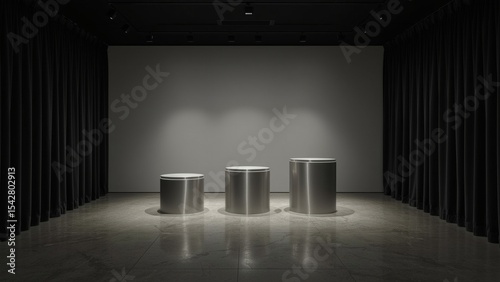 Premium Product Showcase Platform - Clean Podium for Virtual Expo