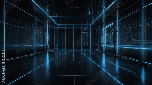 Minimal Digital Podium - Futuristic Stage for Product Showcase