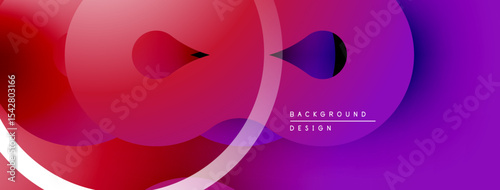 Abstract fluid shapes, vibrant gradients. Pink, purple hues dominate composition. Modern design element, smooth transitions visible.