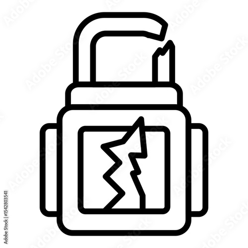 Broken Lock Icon