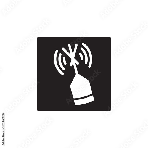 emergency position indicating radio beacon icon symbol sign vector