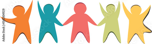 Children Education Logo - Happy Kids Education. Creative Children Reaching Star Education Logo. Happy kids logo vector illustration. kids concept vector illustration icon.