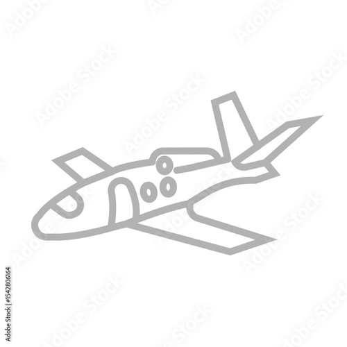 Private Jet Icon Design