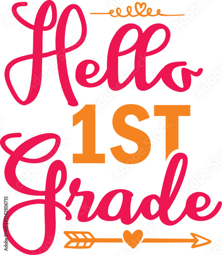 Back to School SVG Bundle, 1st Day of School, Hello School – Pre-K Through 5th Grade, Teachers and Students, Commercial Use SVG Cut Files, Teacher Svg Bundle, Back to School Svg, Teacher Quote Svg