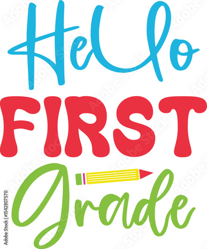 Back to School SVG Bundle, 1st Day of School, Hello School – Pre-K Through 5th Grade, Teachers and Students, Commercial Use SVG Cut Files, Teacher Svg Bundle, Back to School Svg, Teacher Quote Svg