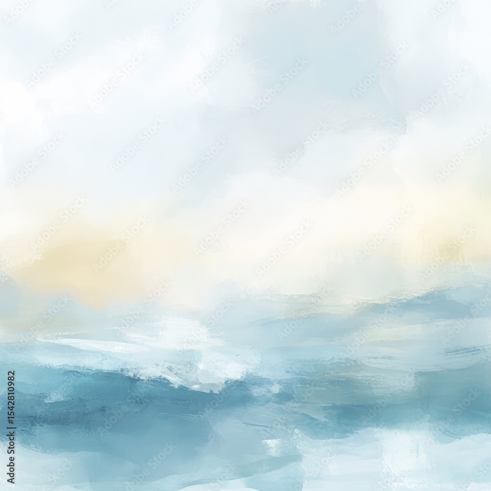 Obraz premium Soft, pastel landscape; light, airy