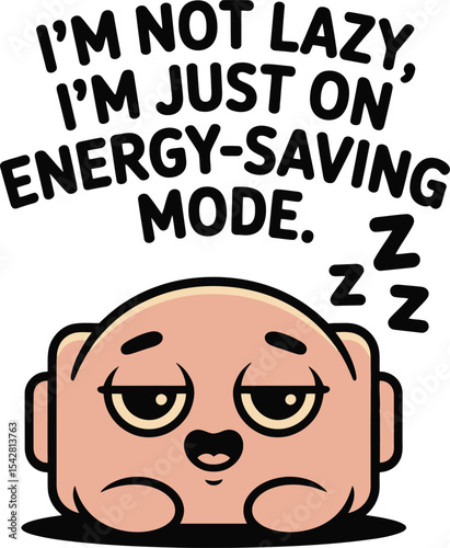 EnergySaving Mode Funny Coon Illustration for Relaxation  Lazy Days Tshirt Idea