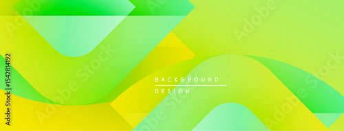 Abstract gradient background. Yellow, green hues blend smoothly. Modern design elements create dynamic visual flow. Simple text overlay present.