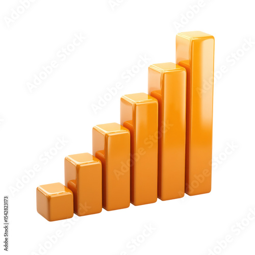 Orange 3D Cartoon Bar Chart Icon Showcasing Upward Trends in Data Free Download Orange 3D Cartoon Bar Chart Icon Showcasing Upward Trends in Data - GFXLoad