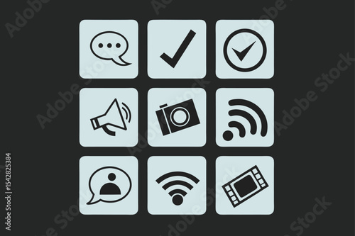 set of icons for web applications