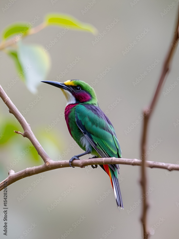 Fototapeta premium Coppersmith barbet