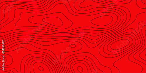 Abstract colorful contour wave lines topographic background, lines map seamless pattern, modern wallpaper texture and realistic design used for banner and posters, mountain relief geographic pattern.	