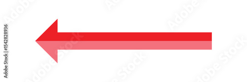 Straight long thin right vector arrow icon. Orange Long arrow vector, icon. orange horizontal arrow. Vector illustration. Eps 10.  