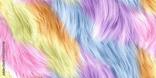 photo of colorful pastel fur pattern