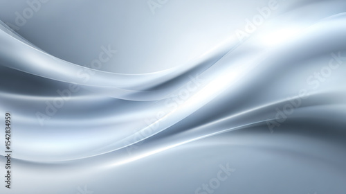 Abstract grey waves with gradient lighting, symbolizing modern tech innovation and fluid dynamics