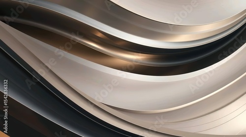 fluid, layered curves