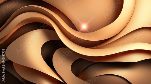 fluid, layered curves