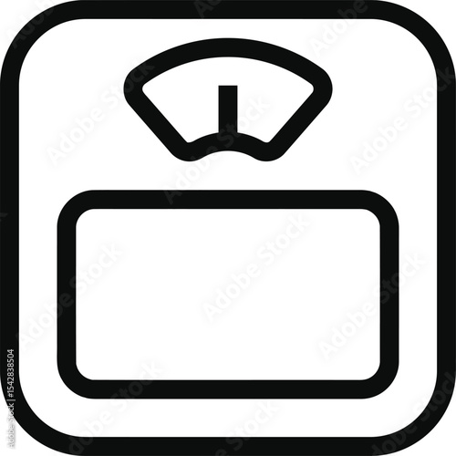 Weighing the Facts: An emblematic and minimalist illustration of a weight scale, representing the core concept of measurement, balance, and health-consciousness.