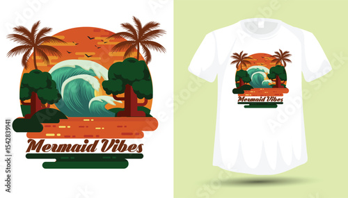 Summer Tshirt Design graphic & vector