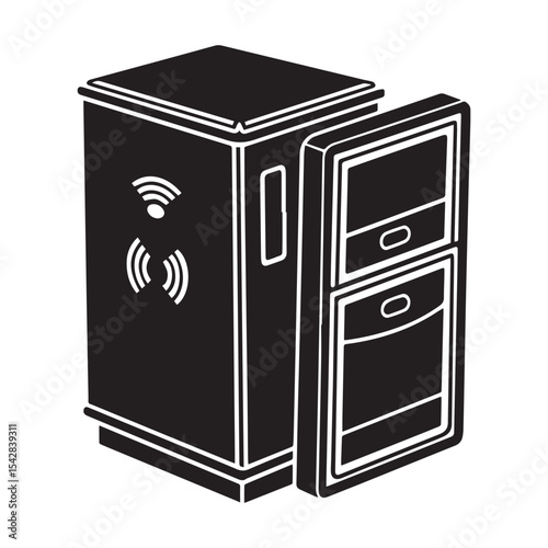 Smart Kiosk Design Wireless, Modern, and User-Friendly Public Information Terminal