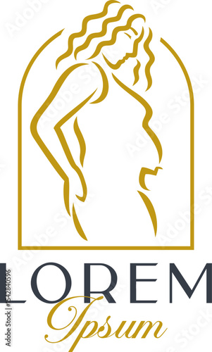 Luxury Pregnant Woman Logo Template Vol. 2