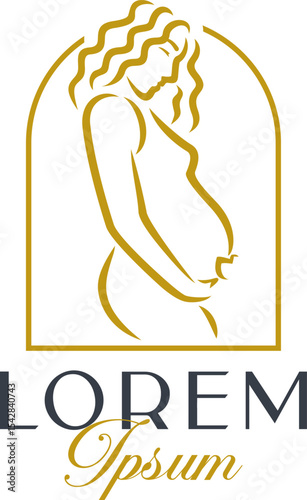 Luxury Pregnant Woman Logo Template Vol. 3