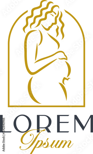 Luxury Pregnant Woman Logo Template Vol. 4