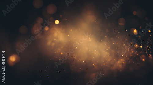 Golden dust floating in sunlight, a serene and spiritual moment of peace and light