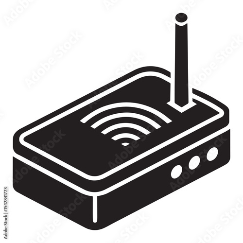 High-Speed Wireless Router Icon  Fast Internet Connection, Network Device, Wifi Signal, Home Network, Internet Access