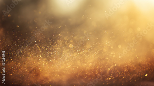 Golden dust floating in sunlight, a serene and spiritual moment of peace and light