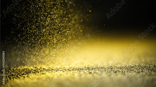 Golden dust floating in sunlight, a serene and spiritual moment of peace and light