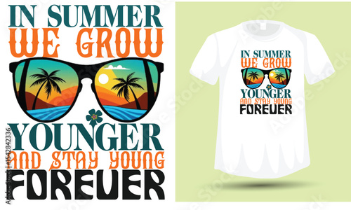 Summer Tshirt Design graphic & vector