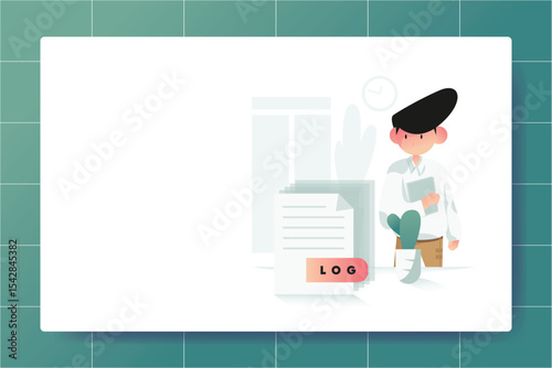 Computer Virus Illustration – Cybersecurity Threat and Malware Concept