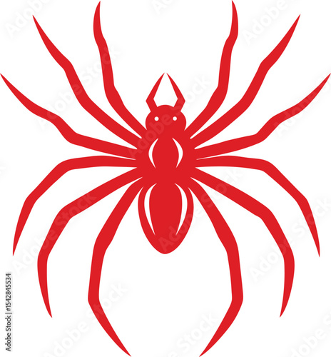 red spider with a spider vector