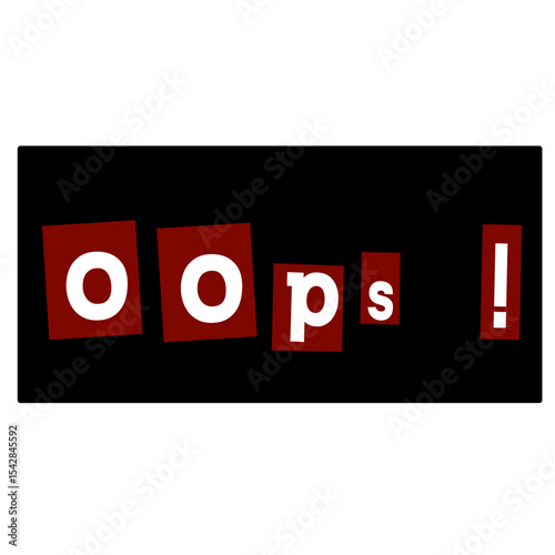 Oops! Typography Expression