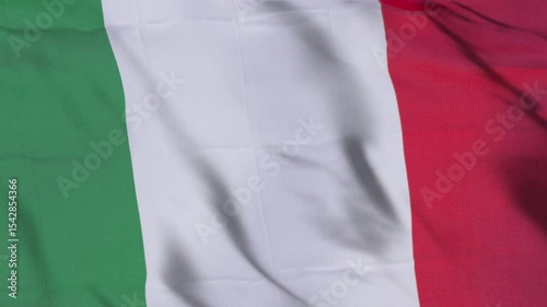 3d Animation Italy Flag Waving Video, Italy Flag on Rooftop in Urban Landscape