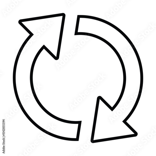 change line icon design. change thin black outline symbol vector illustration. editable stroke icon on transparent background.