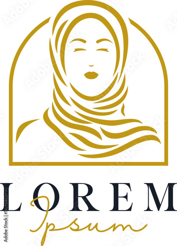 Luxury Woman Hijab Logo Template Vol. 1