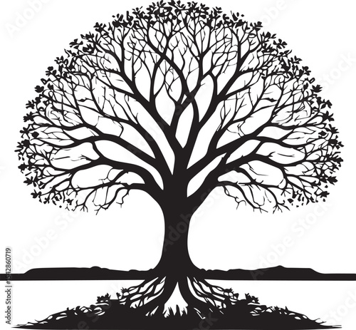  Tree silhouette Vector | Minimalist & Trendy Tree Silhouette Design | Unique & Stylish Tree Artwork for Vector design