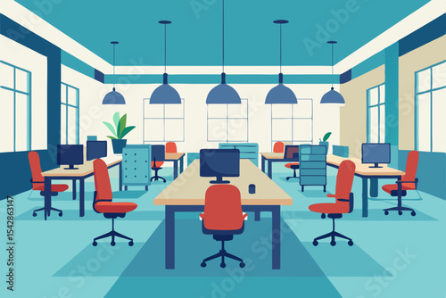 Modern Open Plan Office Design Workspace Efficiency and Collaboration