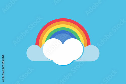 Rainbow Heart Cloud A Symbol of Hope and Love