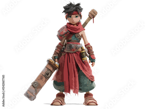 isometric view of warrior