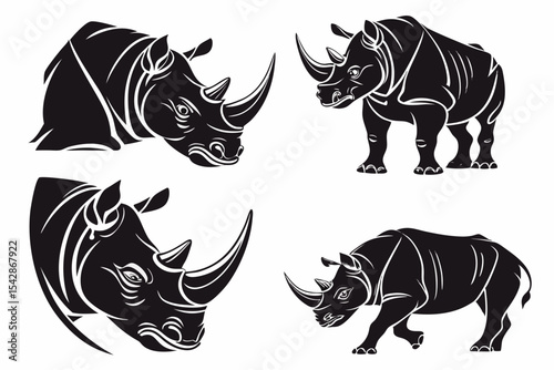 rhino vector illustration