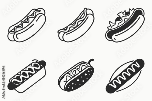 set of food icons
